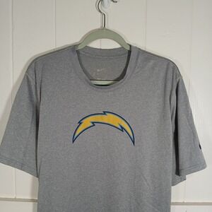 Nike Dri-FIT Los Angeles Chargers NFL T-Shirt Mens XL Grey Heather 559535-063